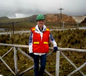 Marketa Evans au mine de Yanacocha, Péru