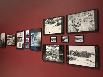 artwork hanging on the wall depicting the Korean War