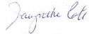 Signature de Mme Jacynthe Côté