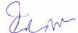 Signature de M. Colin Dodds