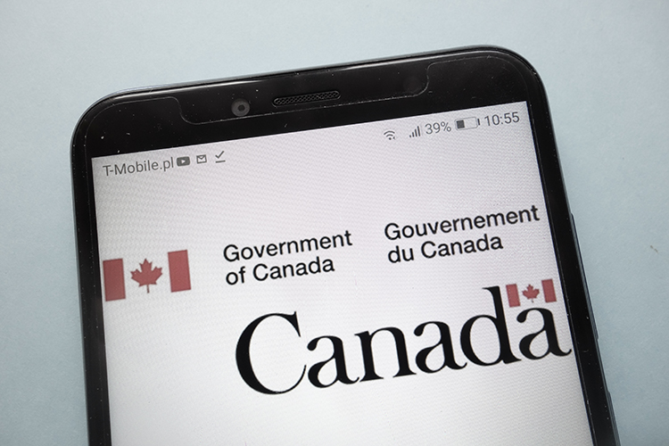A Government of Canada cellular telephone