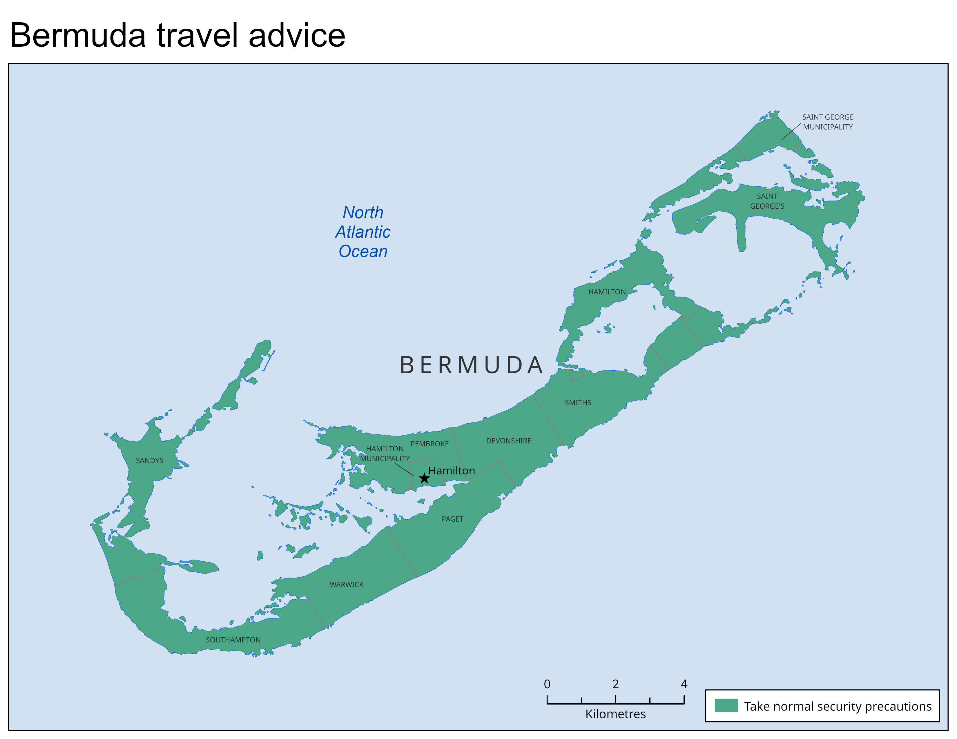 Risk level map