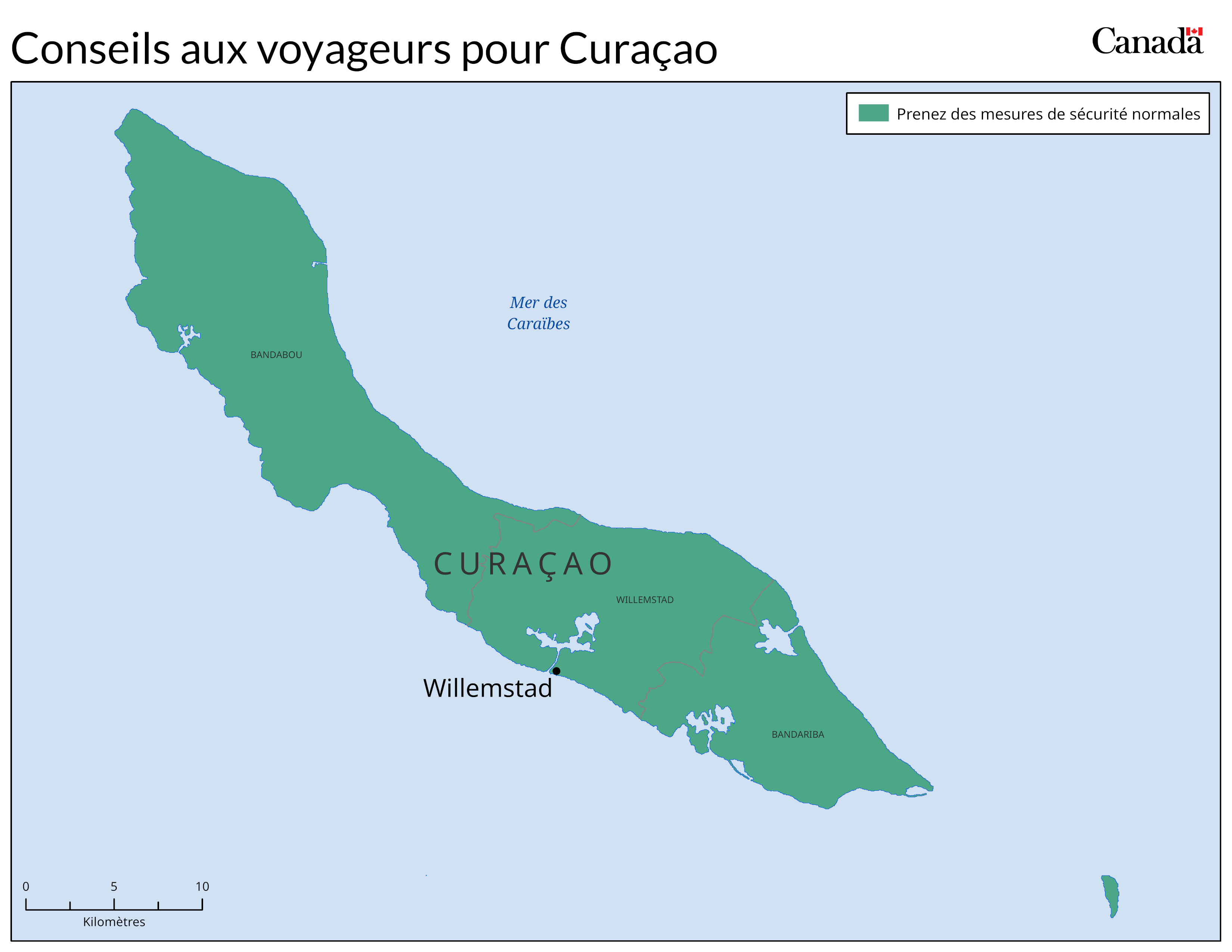 Carte des niveaux de risque