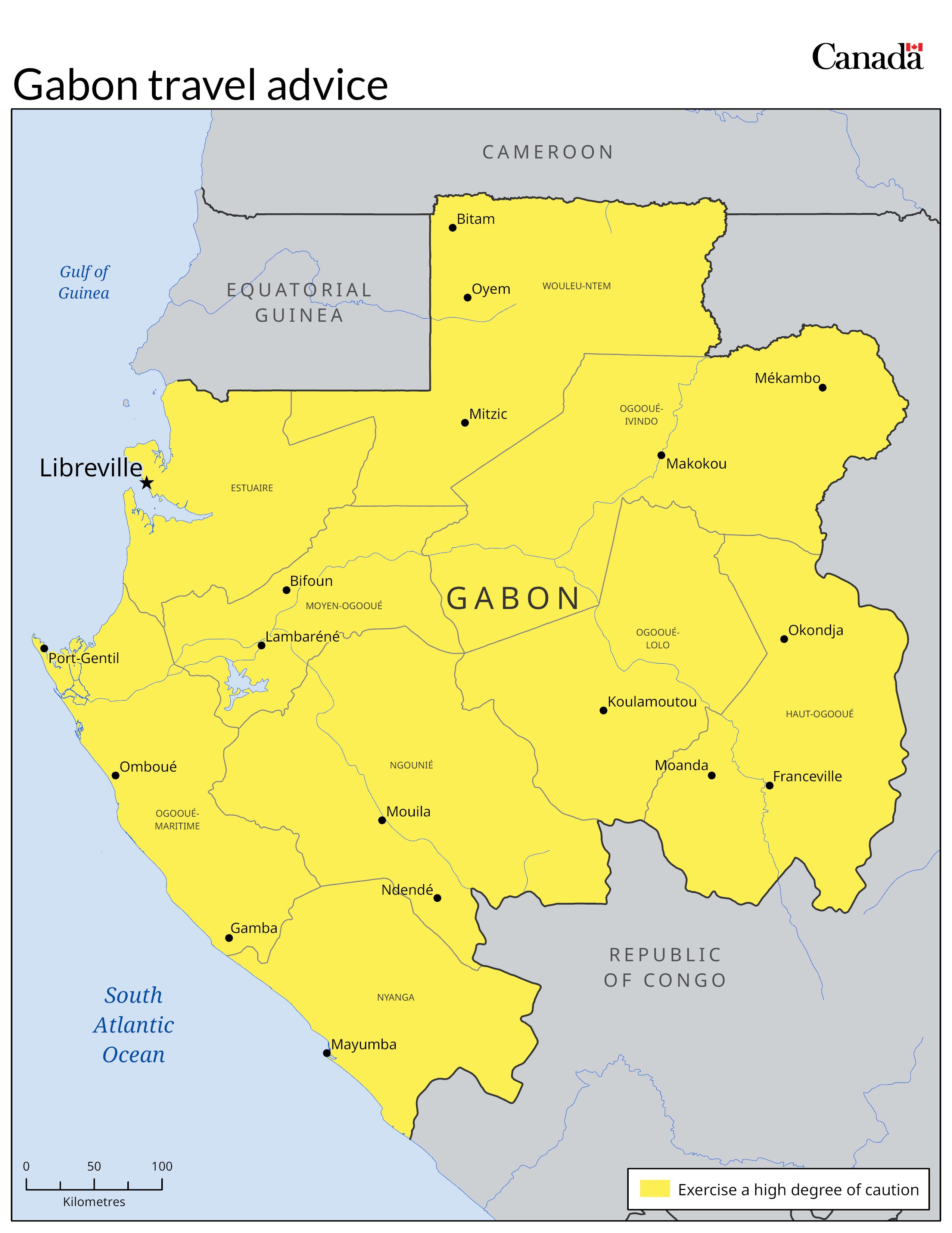 Risk level map