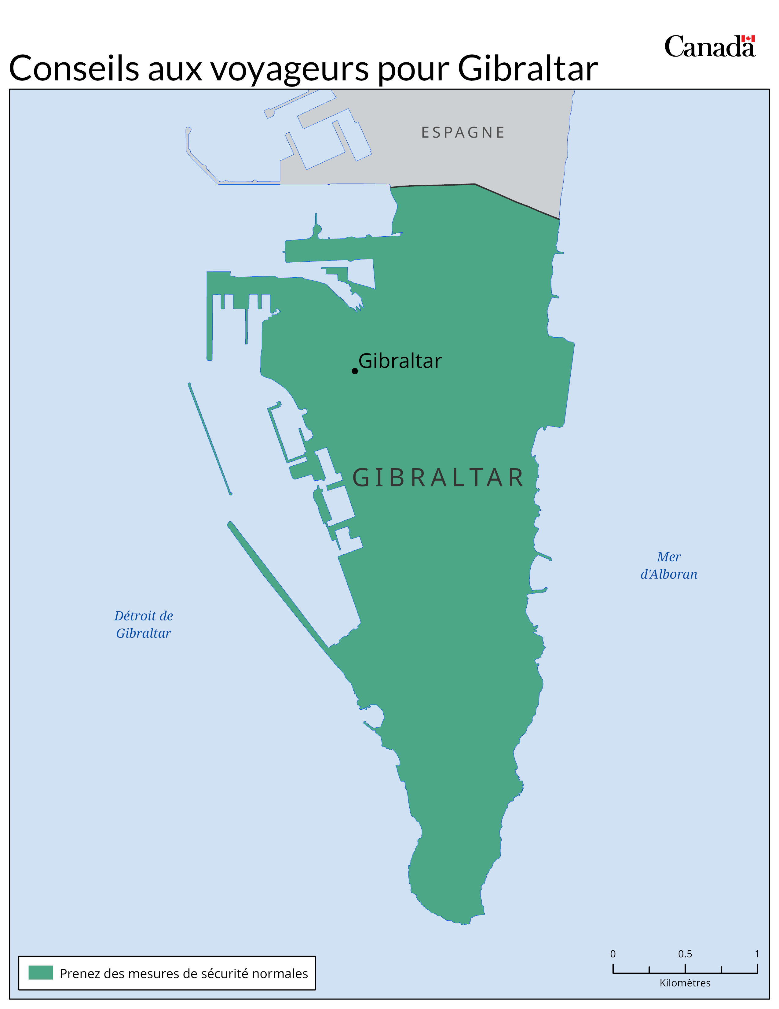 Carte des niveaux de risque