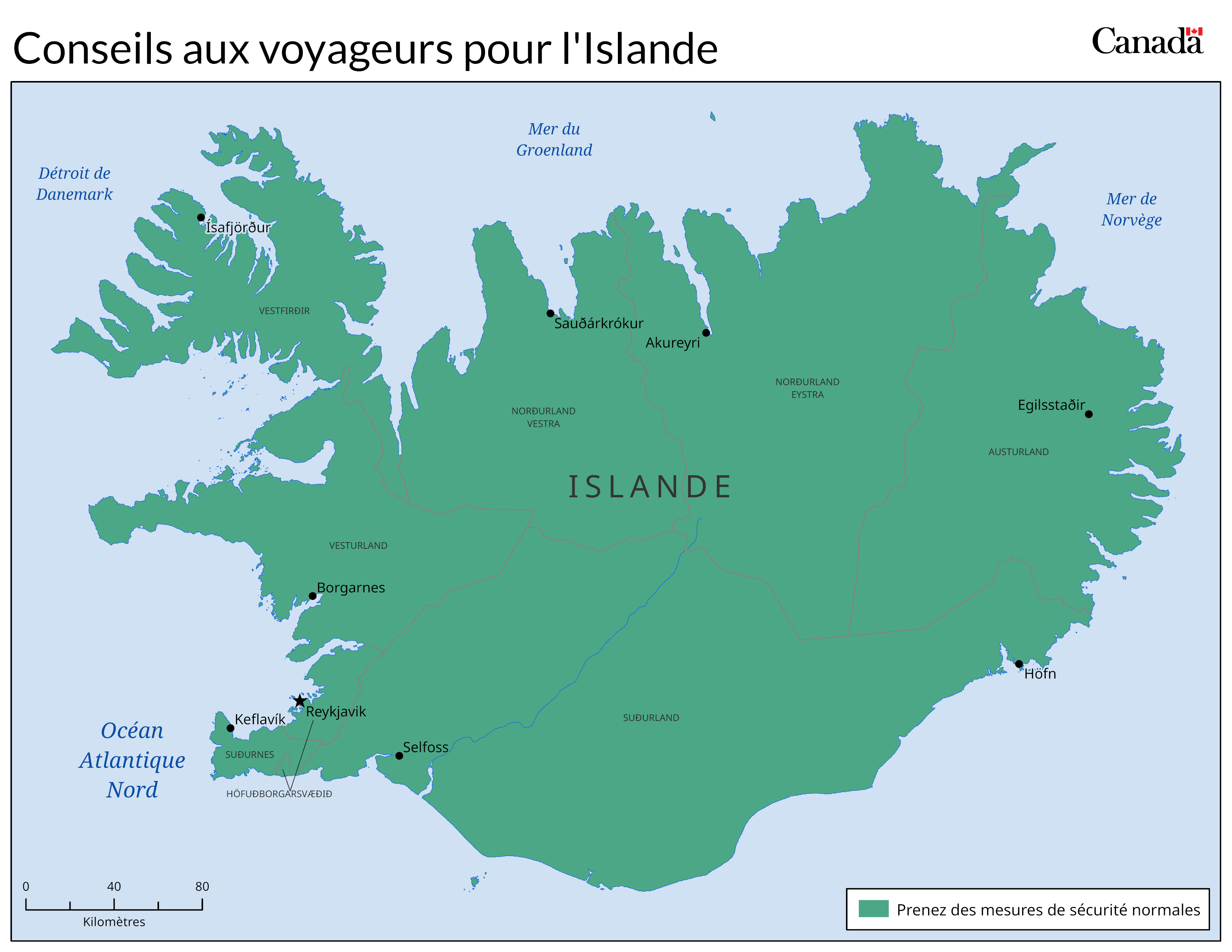 Carte des niveaux de risque