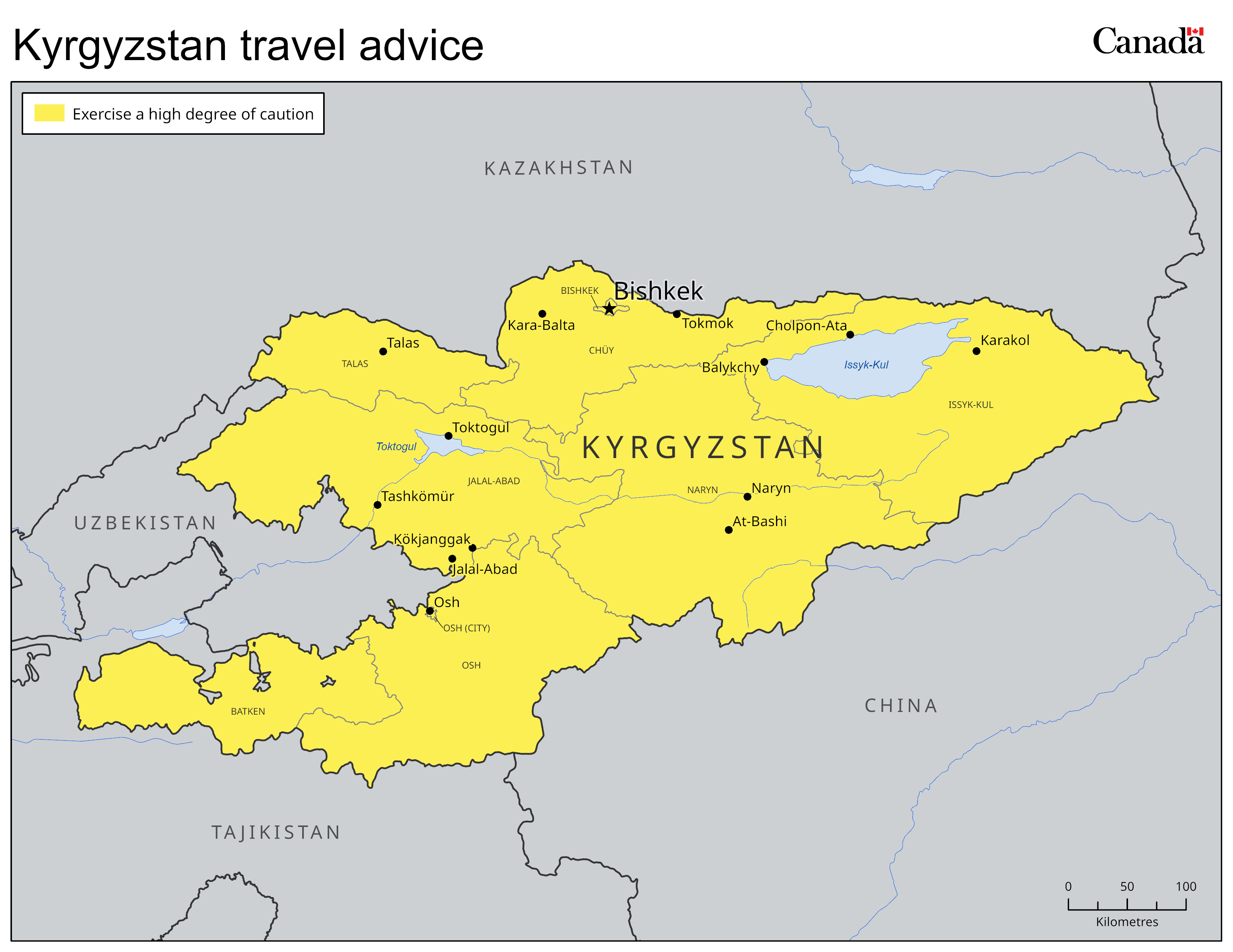 Risk level map