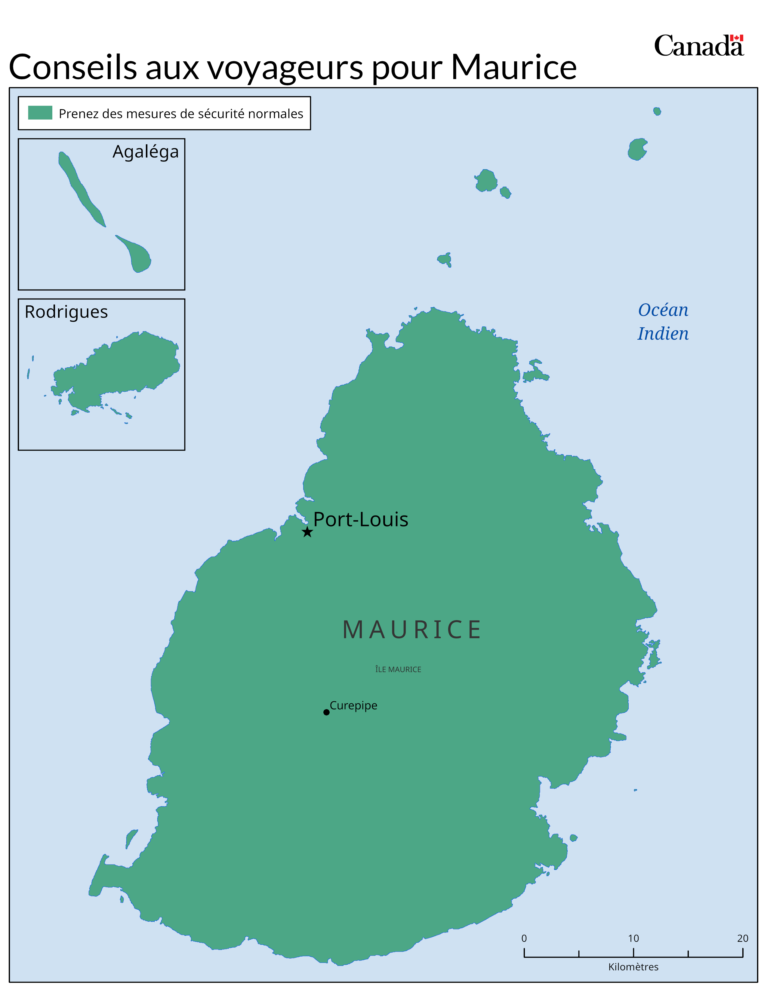 Carte des niveaux de risque