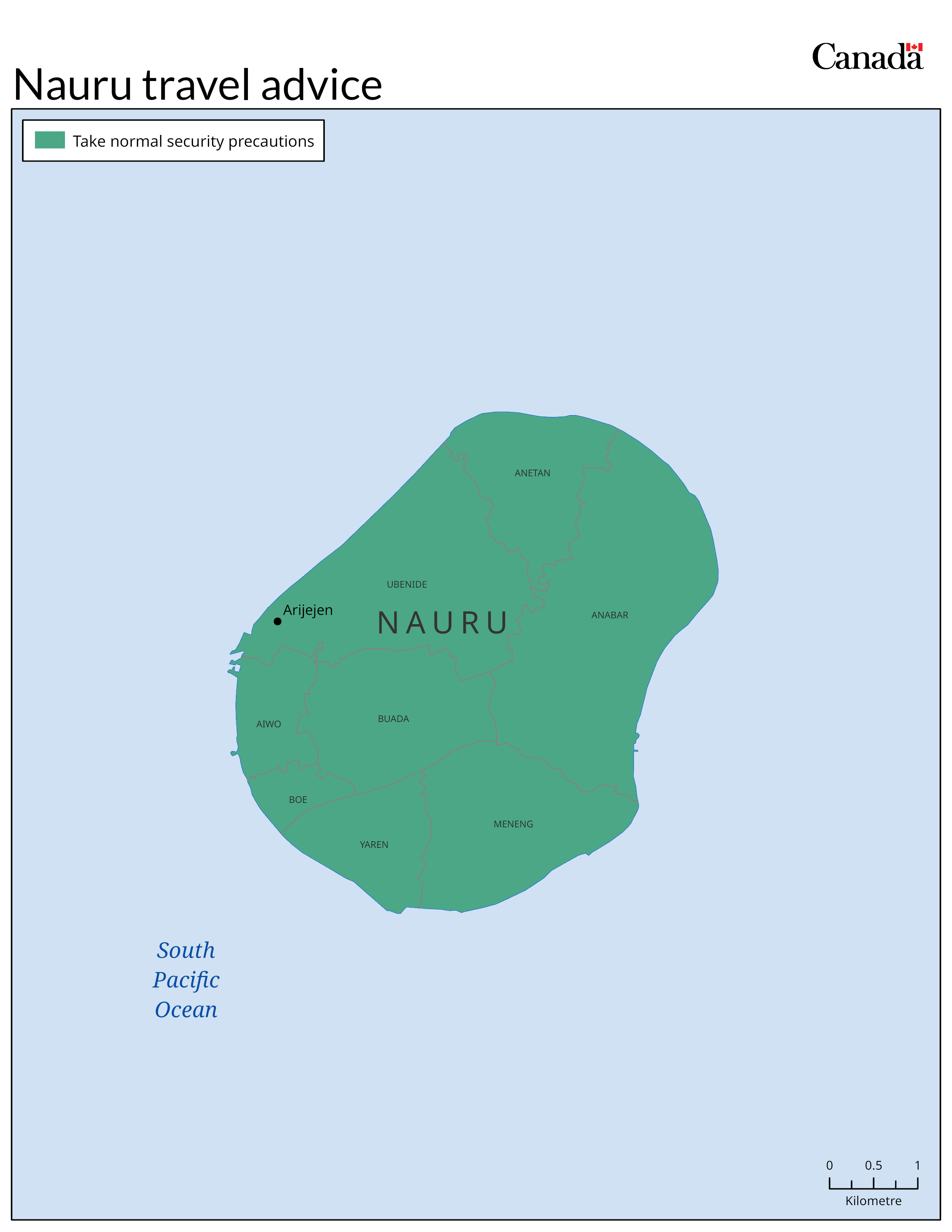 Risk level map