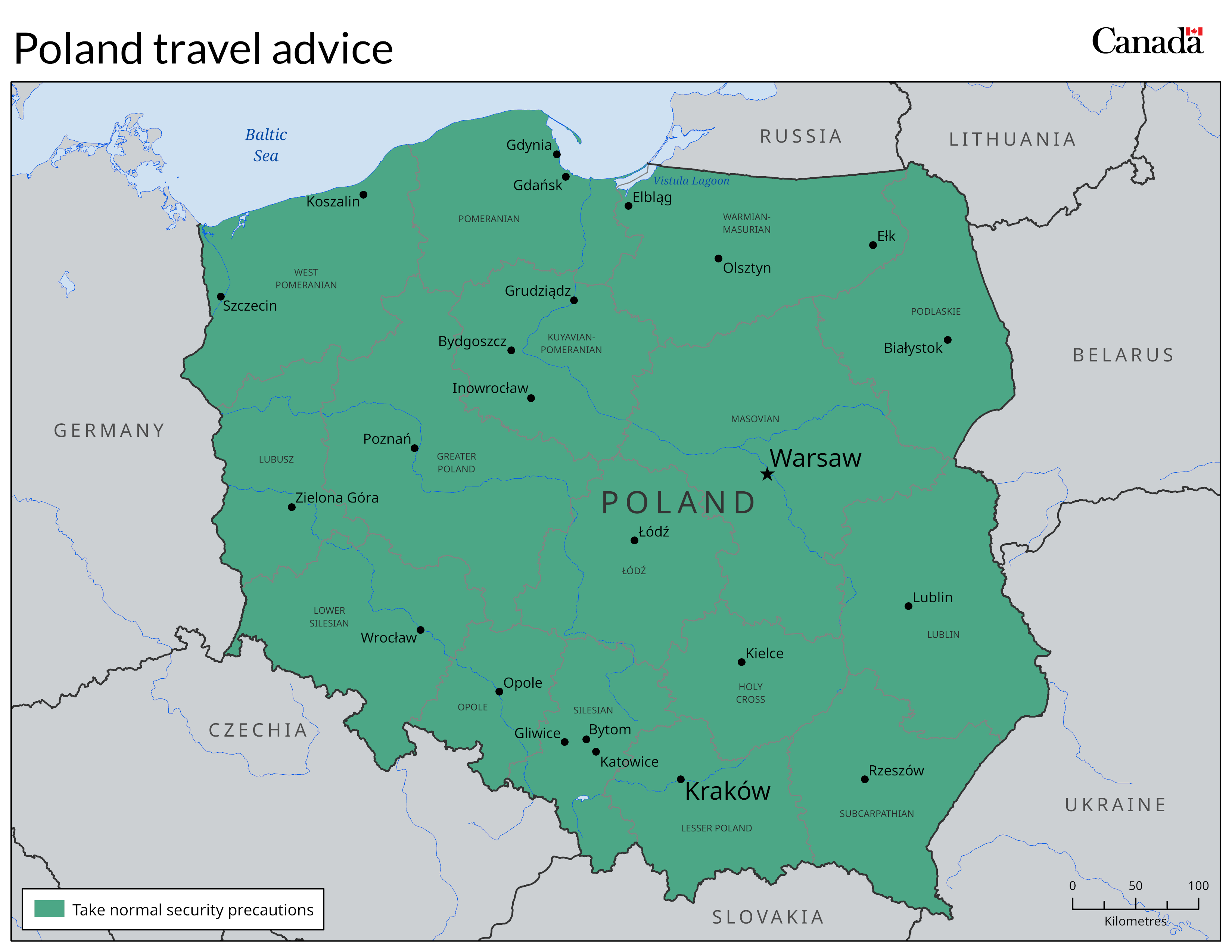 Risk level map