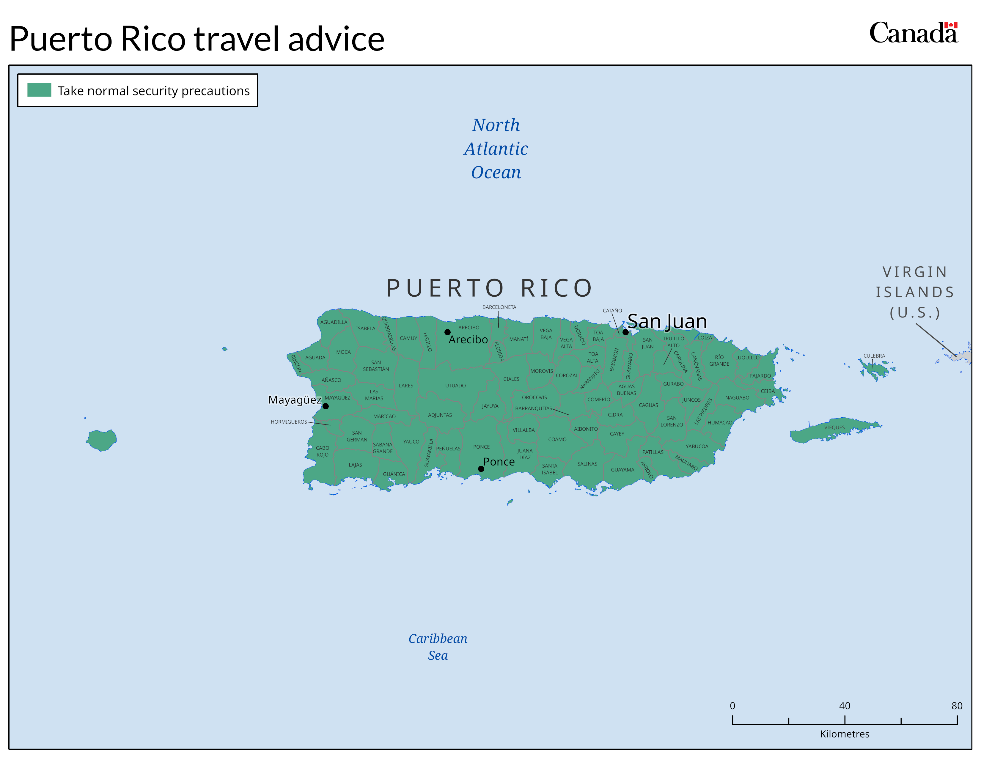 Risk level map