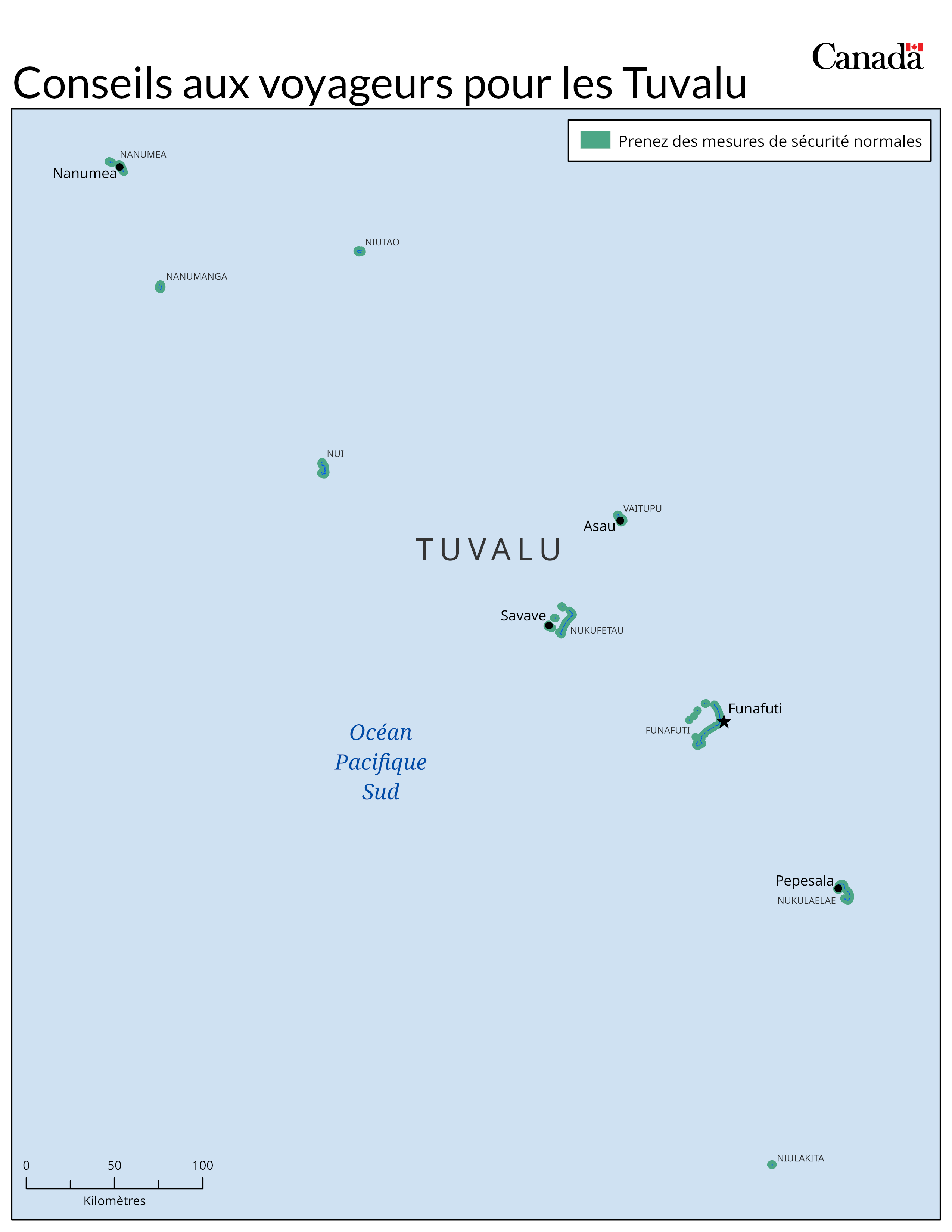 Carte des niveaux de risque