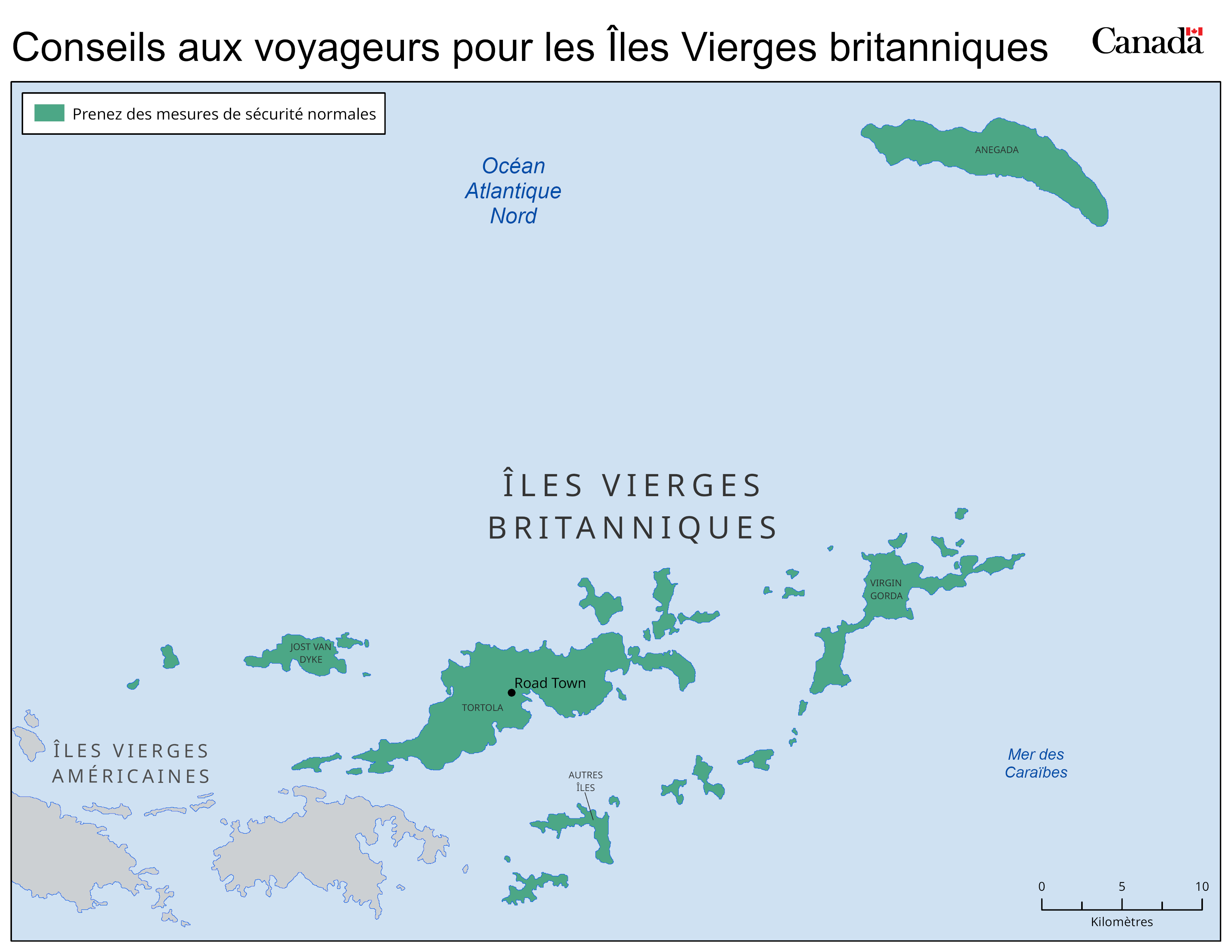 Carte des niveaux de risque