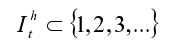 Upper case I superscript lower case h subscript lower case t is a strict subset of set one, two, three, and so on.