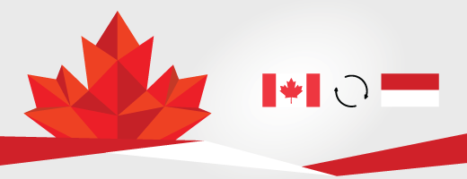 Canada-Indonesia partnership logo image