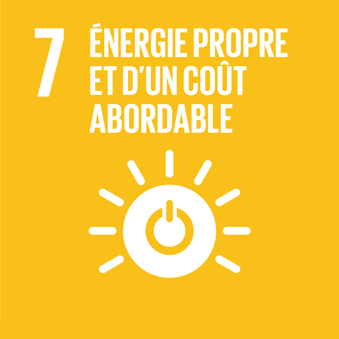 Objectifs de développement durable 7 - Énergie propre et d’un coût abordable