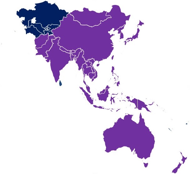 Carte de l’Asie