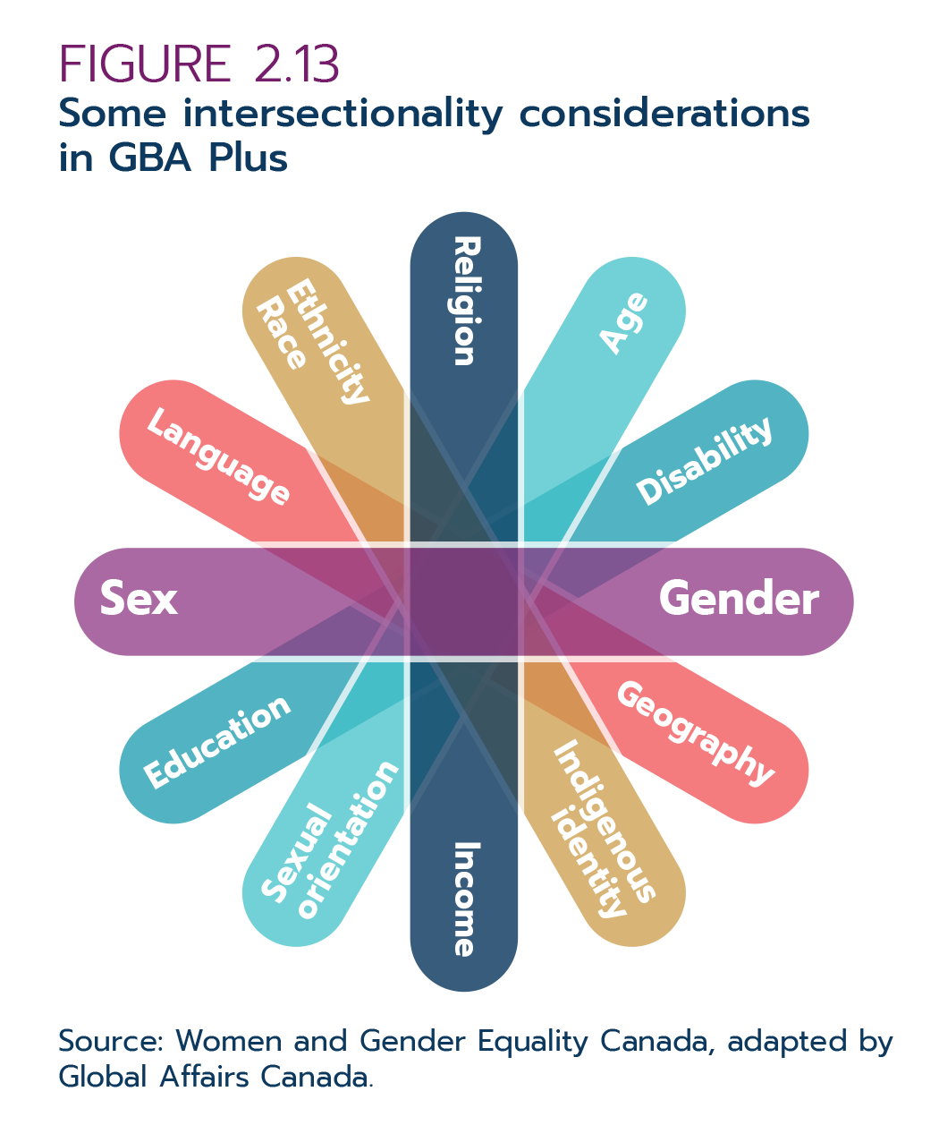 Figure 2.13: Some intersectionality considerations in GBA Plus