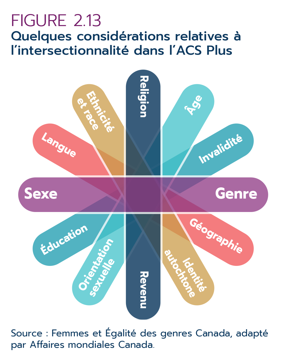 Figure 2.13 – Quelques considérations liées à l'intersectionnalité dans l'ACS Plus